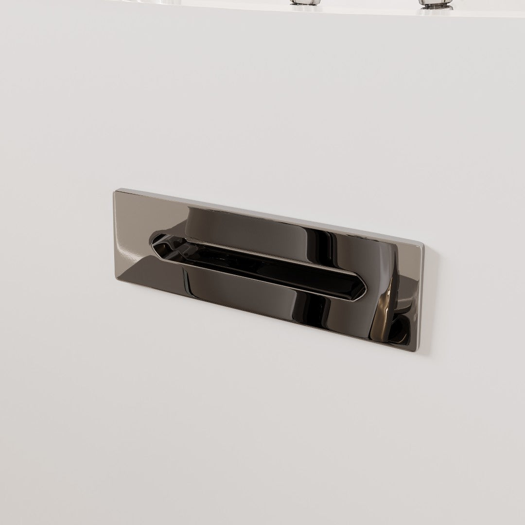 Eviva Bella Glossy White Acrylic Slipper Freestanding Bathtub