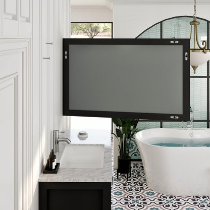 Eviva Aberdeen 72" x 30" Rectangular White Wooden Framed Mirror