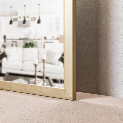 Eviva Gold Gold Metal Framed Mirror