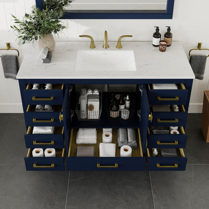 Eviva Aberdeen Bath Vanity with Counter Top and Undermount Porcelain Sink (24"-96")