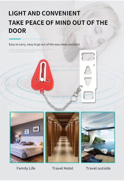 Portable Door Lock Travel Lock Anti-Theft Hotel Lock