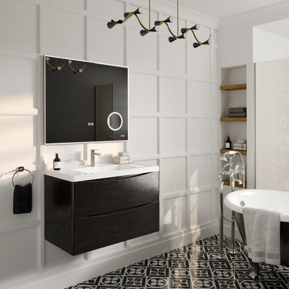 Eviva Illuminate LED Bathroom Mirror – Chrome Aluminum Frame (EVMR550 Series)