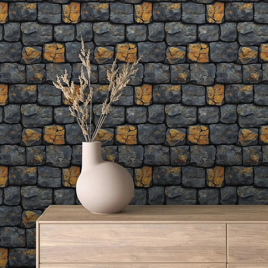 Forged Ember Stone Wall