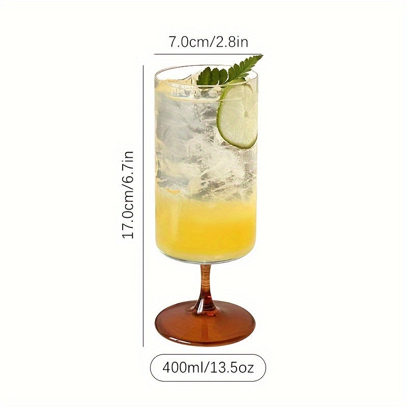 Elegant Stemmed Water Glasses Set, Multipurpose Reusable Insulated