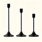Elegant 3Piece Metal Candle Holders Gold  Rose Gold Finish