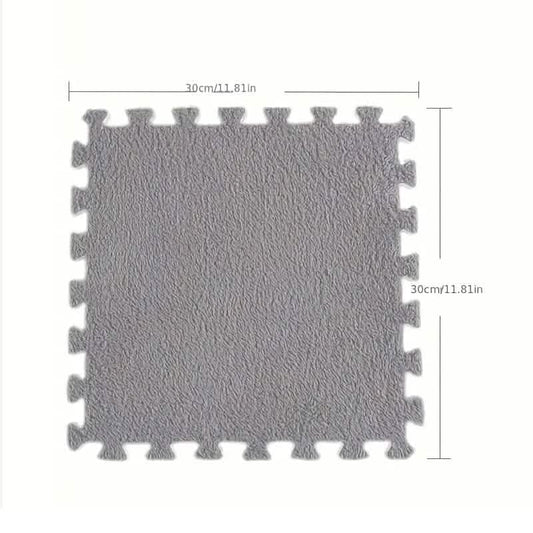 12-Pieces: Patchwork Carpet Full Floor Mat
