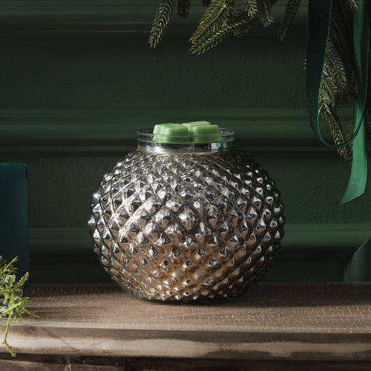 Victorian Glow Silver Scentsy Warmer