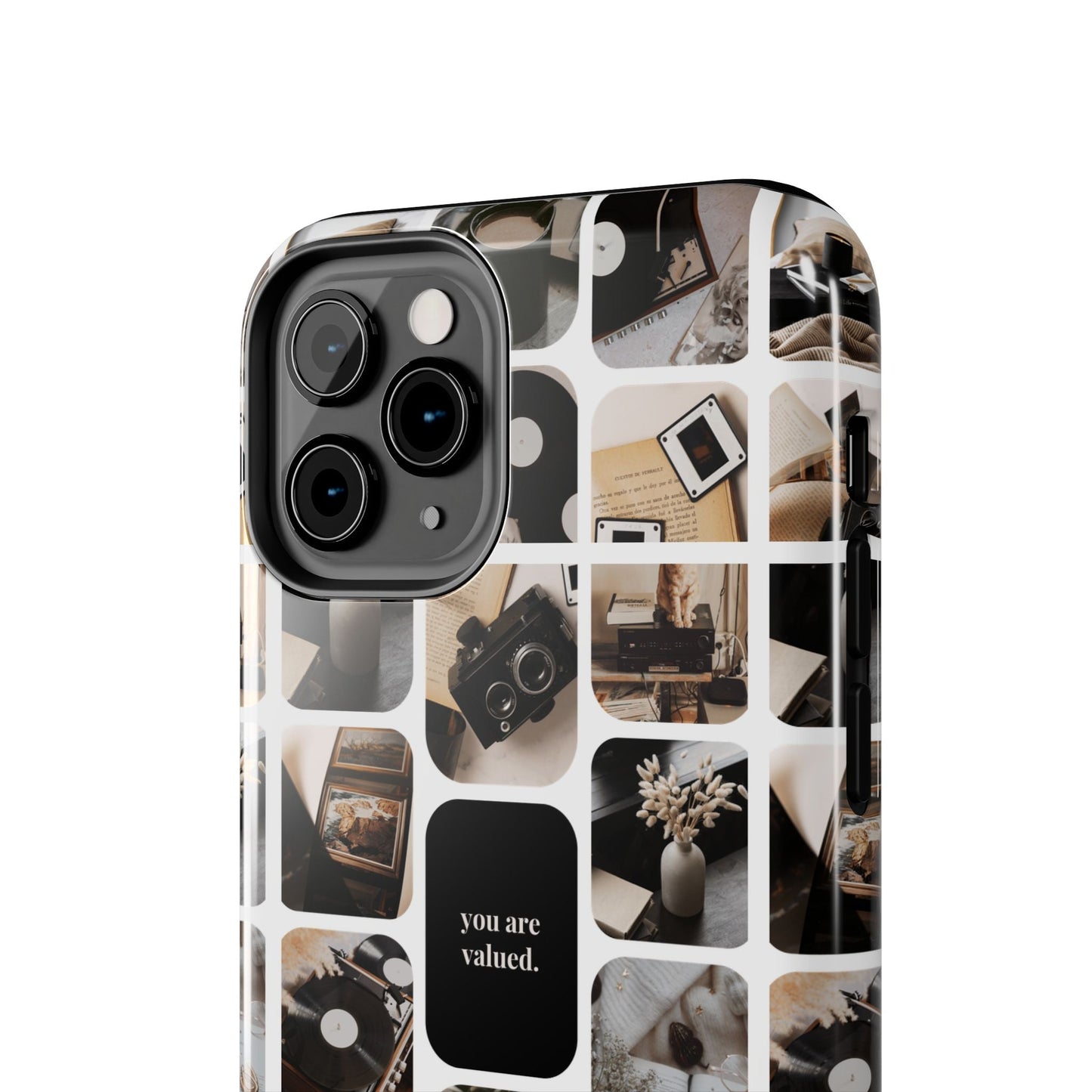 Retro Collage Phone Case - You Are Valued, Durable Protection for Your Device, Thoughtful Gift for Friends & Family, Perfect for Any [...]