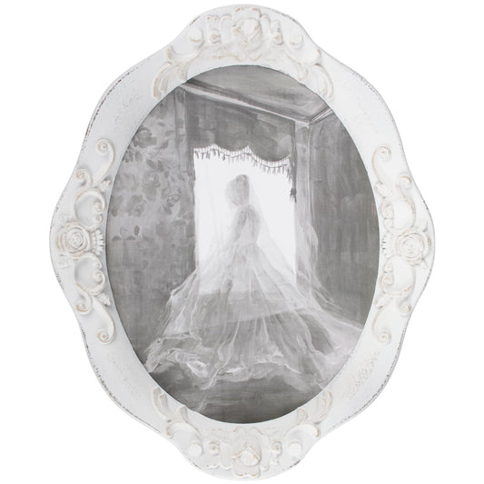 19" Ghost Lady Framed Wall Art