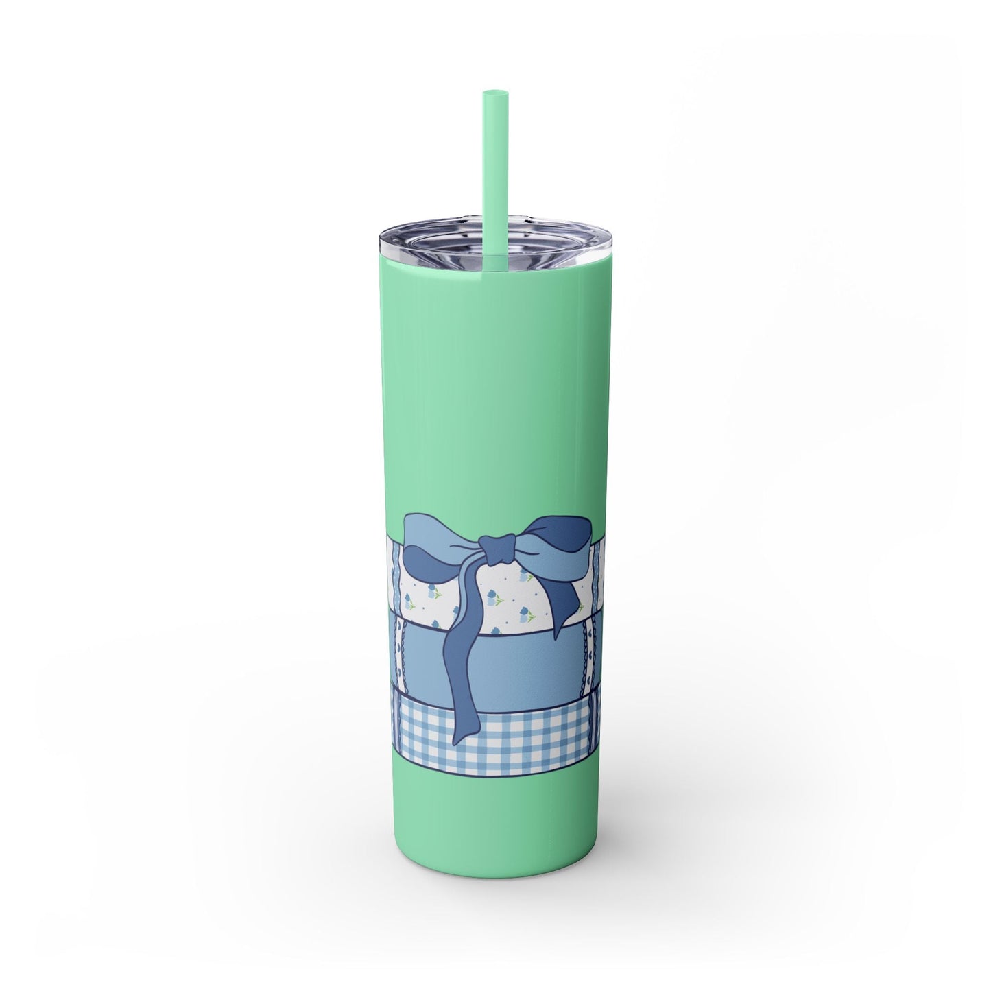 Customizable: Girly Book Club Skinny Tumbler with Straw, 20oz | Perfect for Events, Gifts, Coffee, and Summer Drinks