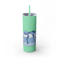 Customizable: Girly Book Club Skinny Tumbler with Straw, 20oz | Perfect for Events, Gifts, Coffee, and Summer Drinks