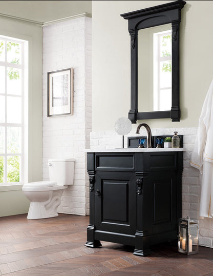 Brookfield 26" Single Vanity Cabinet, Antique Black