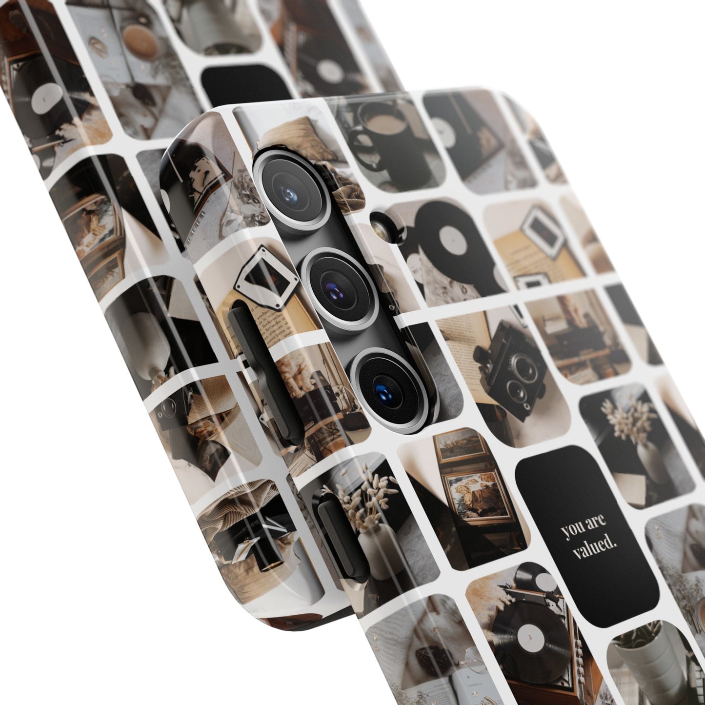 Retro Collage Phone Case - You Are Valued, Durable Protection for Your Device, Thoughtful Gift for Friends & Family, Perfect for Any [...]