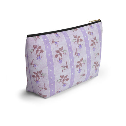 Customizable: Chic Floral Accessory Pouch, Makeup Bag, Travel Organizer, Gift for Her, Floral Toiletry Bag, Cute Pencil Case