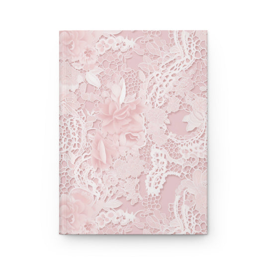 Customizable: Floral Lace Hardcover Journal for Elegant Writing, Gift for Her, Romantic Diary, Travel Journal, Scrapbooking