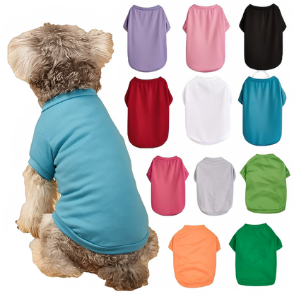 Breathable Dog T-shirt Solid Comfortable Thin Vest for Yorkshire Terrier Cute Summer Pet Clothes Dog Vest Pet Supplies