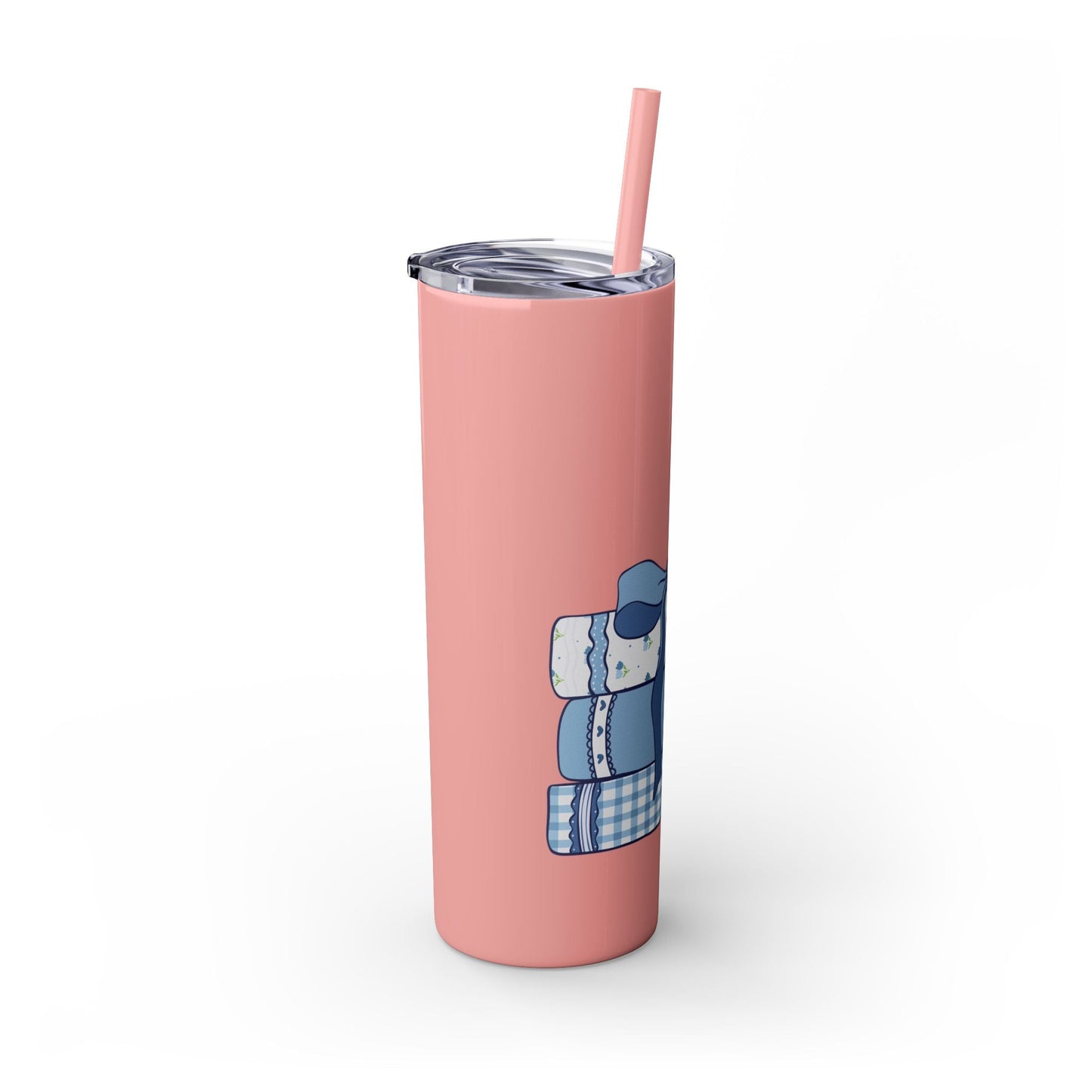 Customizable: Girly Book Club Skinny Tumbler with Straw, 20oz | Perfect for Events, Gifts, Coffee, and Summer Drinks