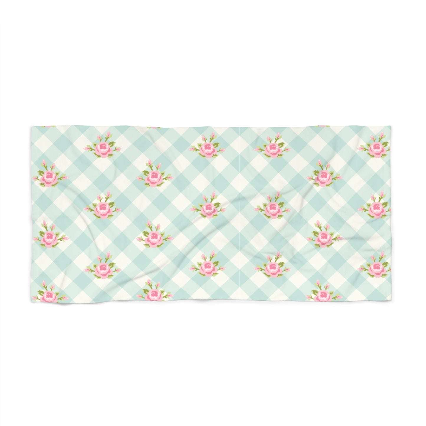 Customizable: Chic Floral Beach Towel for Summer Fun, Poolside Relaxation, Travel Essentials, Gift for Beach Lovers, Floral Design