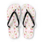 Customizable: Chic Floral Flip Flops for Summer Fun, Beach Vacation Sandals, Garden Party Footwear, Stylish Slip-Ons, Spring Accessories