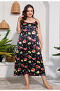 Plus Size Dress Artificial Silk Satin Girls Nightdress Home Wear Cami Dress