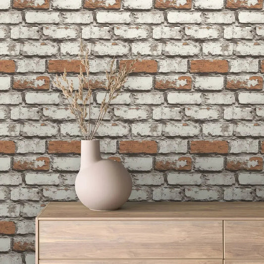 Factory Loft Whitewashed Brick
