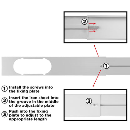Portable AC Vent Kit for 5" Exhaust Hose