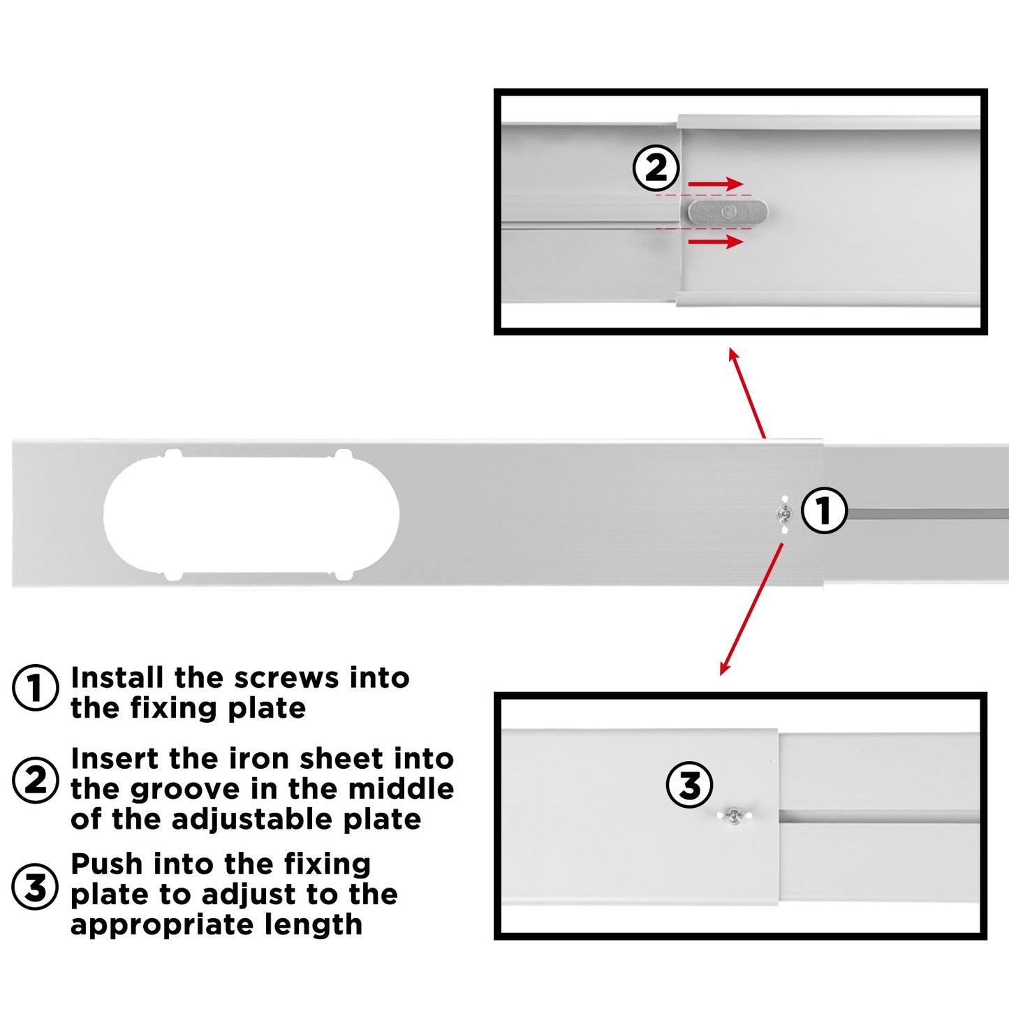 Portable AC Vent Kit for 6" Exhaust Hose