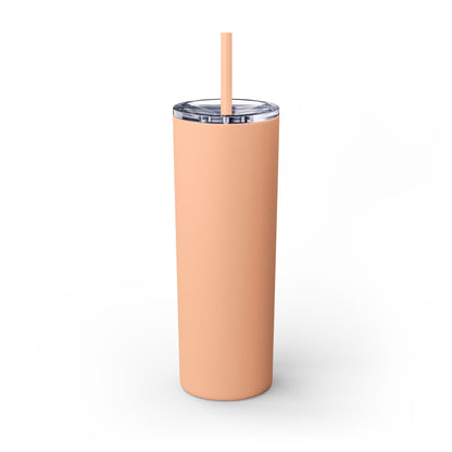 Customizable: Girly Book Club Skinny Tumbler with Straw, 20oz | Perfect for Events, Gifts, Coffee, and Summer Drinks