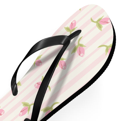 Customizable: Chic Floral Flip Flops for Summer, Trendy Beach Sandals, Perfect for Vacation, Gifts for Her