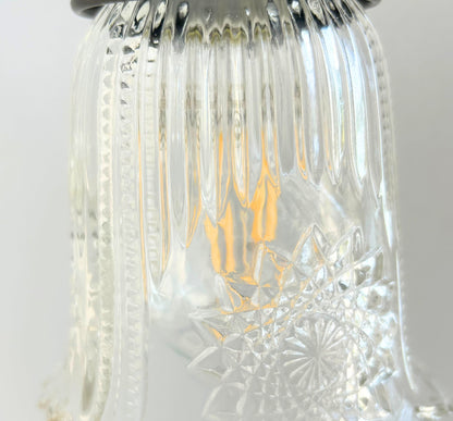Antique Diamond Floral Flare Wall Sconce Light
