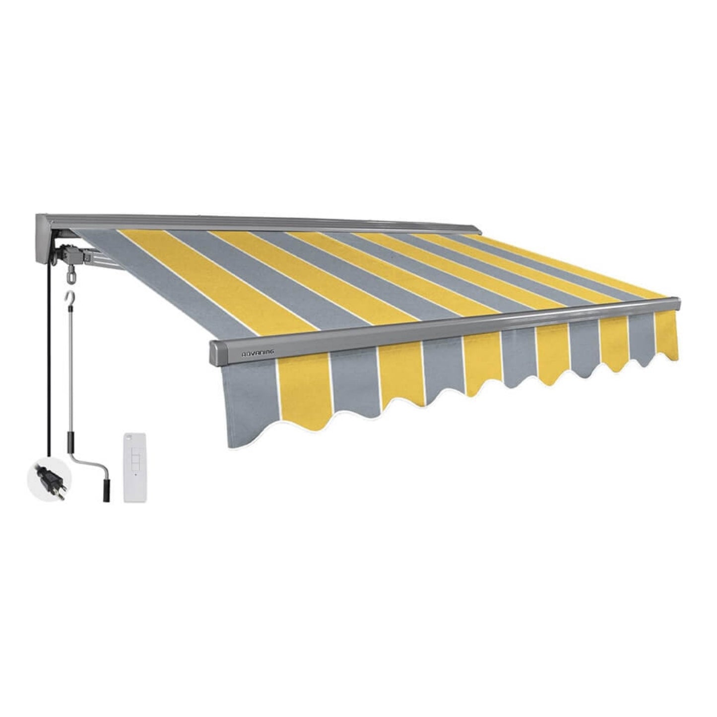 Advaning Classic Series Fully Assembled Retractable Sun Shade Canopy Awning (SAK92851)