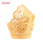 12PCS/Pack Heart Hollow Cupcake Wrappers Cake