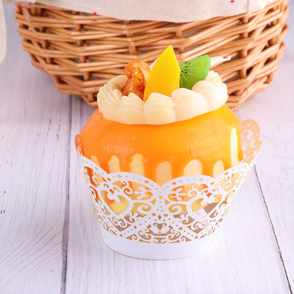 12PCS/Pack Heart Hollow Cupcake Wrappers Cake
