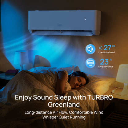 Greenland 12,000 BTU WiFi Ductless Mini Split AC with Heat Pump (R454B)