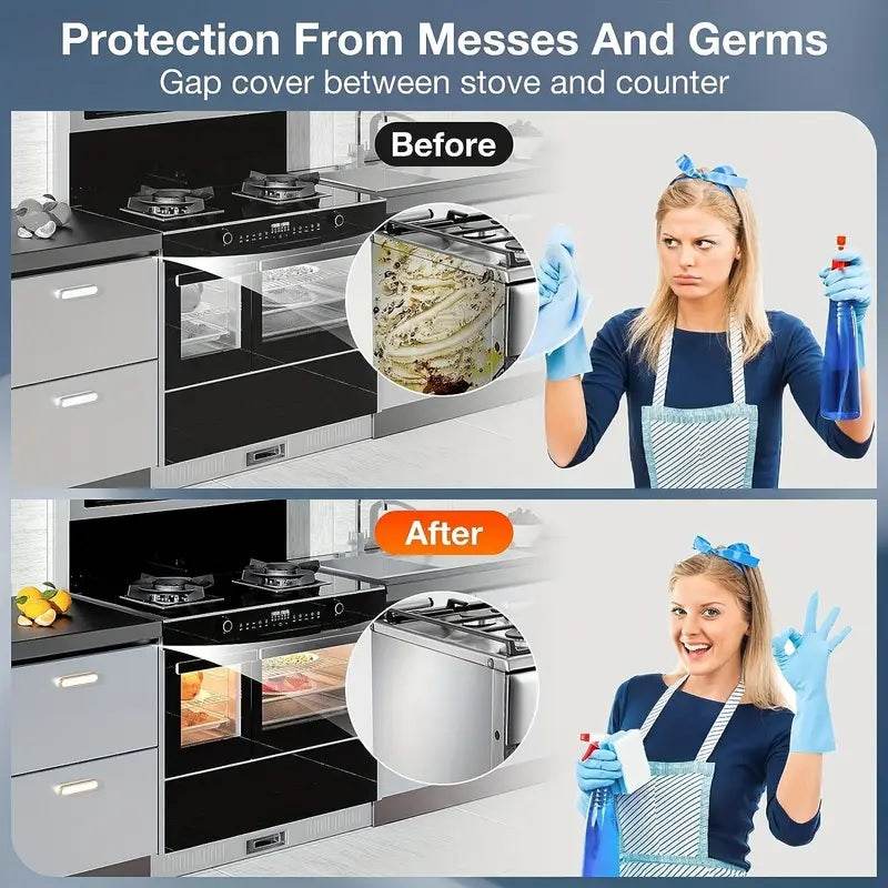 Silicone Gap Sealing Strip for Kitchen Stove and Counter Protection – Anti-Oil and Spill Proof