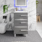 Eviva Deluxe Bath Vanity with Porcelain Top and Integrated Sink (20"-32")