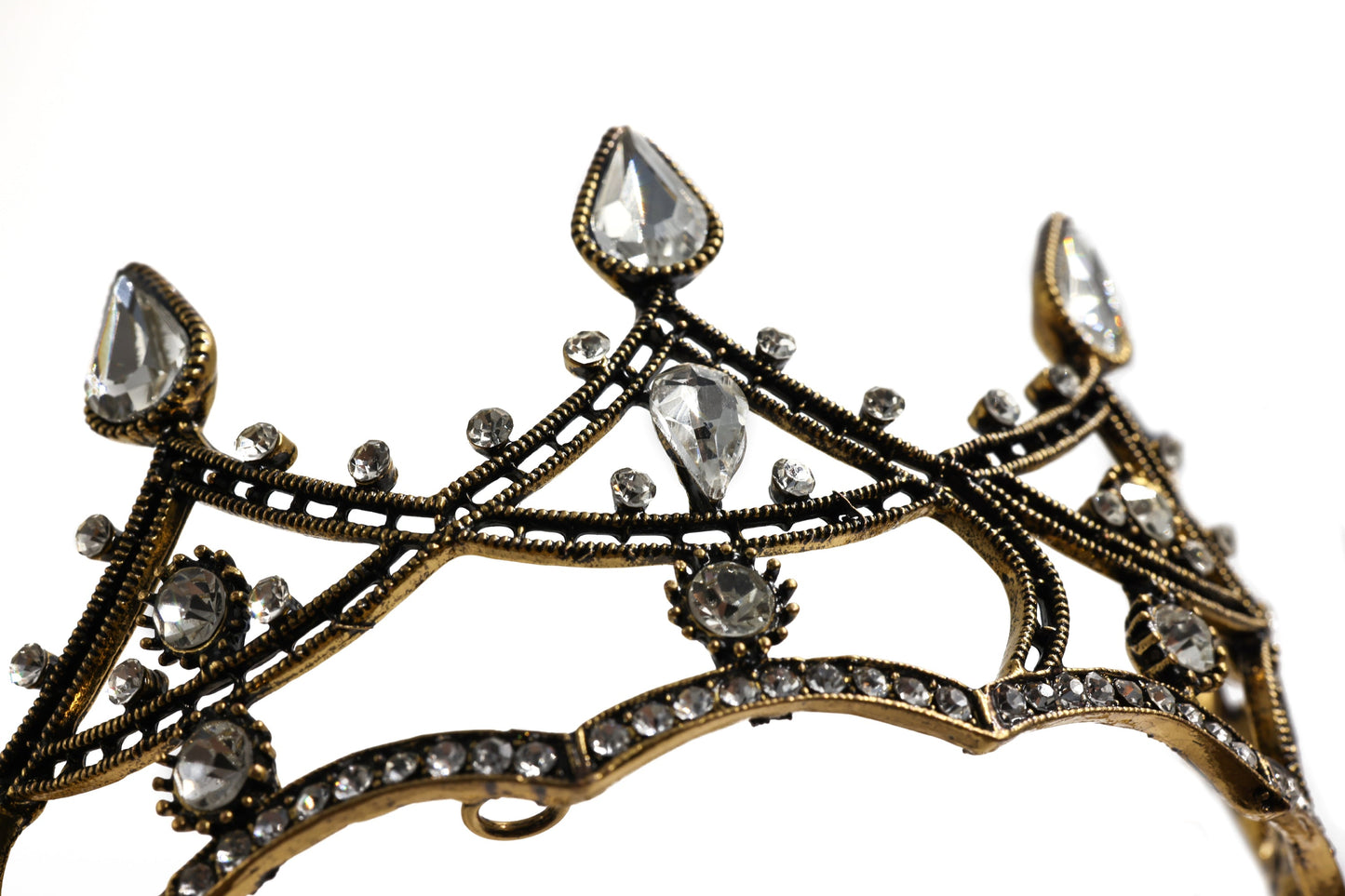 Gothic Structures Mini Crown Tiara in Antiqued Gold | Gift Shop & Gift Wrapping | Kitchen + Metal