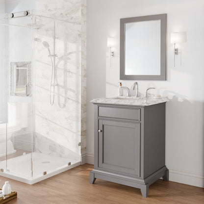 Eviva Aberdeen 72" x 30" Rectangular White Wooden Framed Mirror