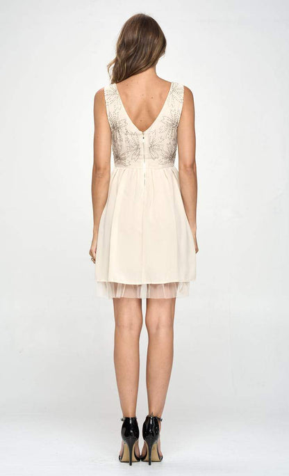 Embellished A-Line Dress – Delicate Floral Design | Apparel | Kitchen + Metal