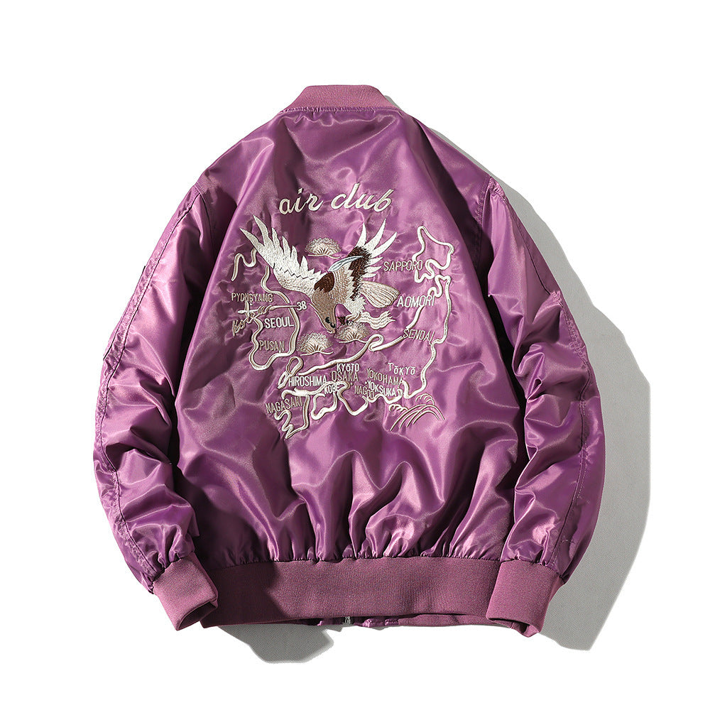 Bomber Jacket Men's Embroidered Baseball Uniform