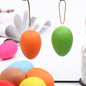 12pcs Mixed Color Plastic Hanging Easter Egg