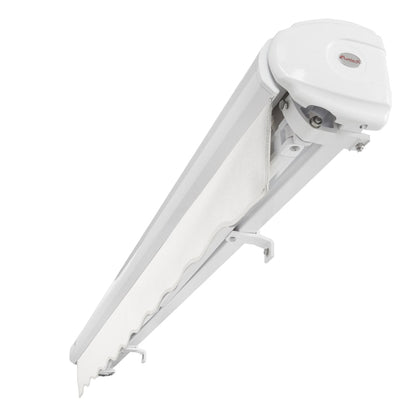 [12x10FT] Awntech Key West Premium Electric Outdoor Motorized Retractable Awning [FCL12/FCR12-SBY] (SAK78214)