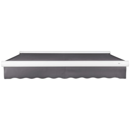 [12x10FT] Awntech Key West Premium Manual Outdoor Retractable Awning [FCM12-SBY] (SAK35497)