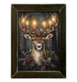 Christmas Carousel Collection - 12" x 16" Glowing Reindeer Wall Art