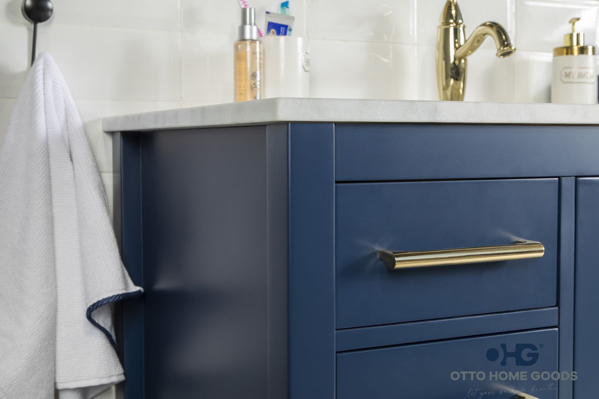 Ashley 42" Blue Bathroom Cabinet