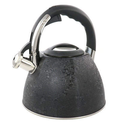 Mr. Coffee 3 Quart Stainless Steel Whistling Tea Kettle with Stay Cool