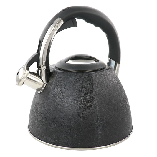 Mr. Coffee 3 Quart Stainless Steel Whistling Tea Kettle with Stay Cool