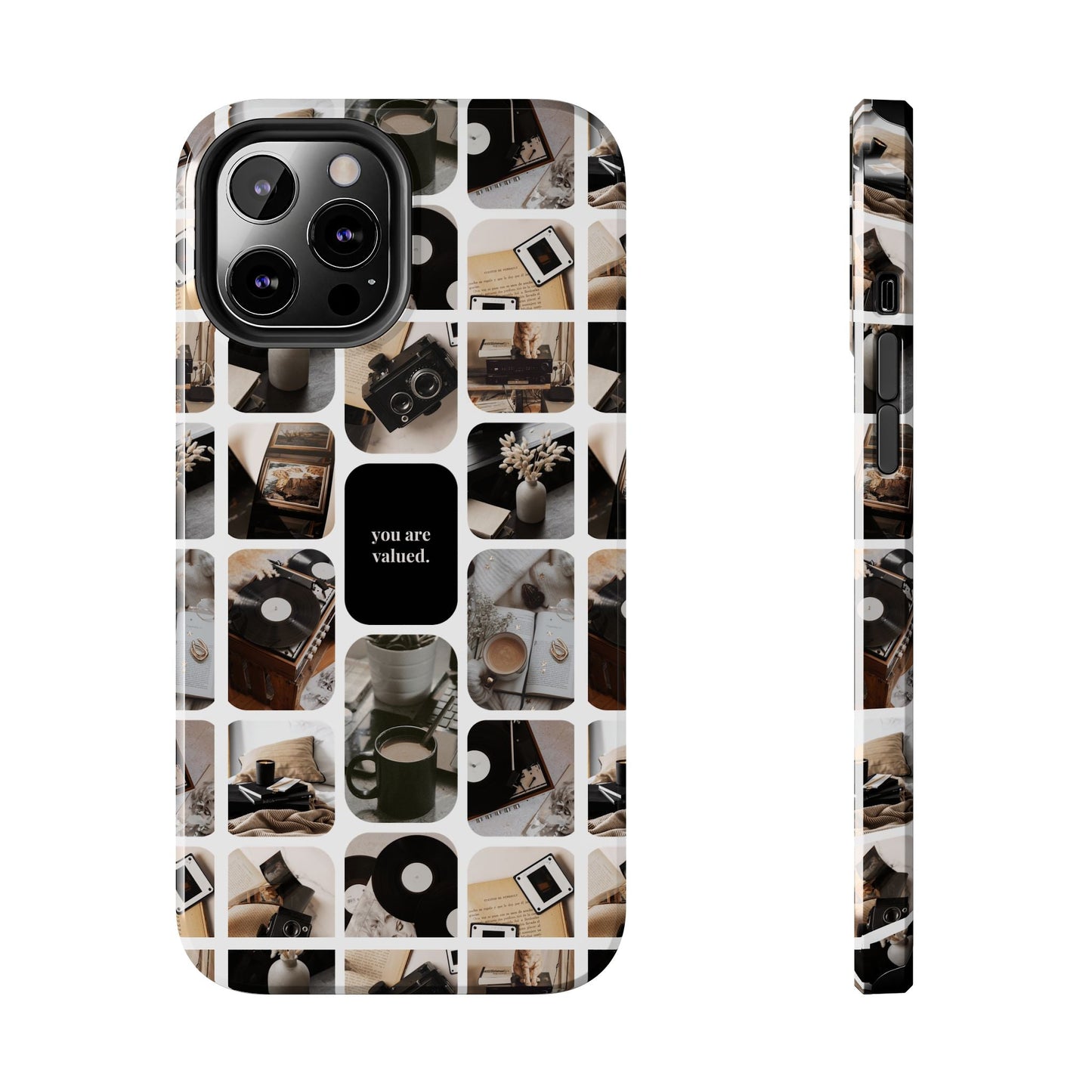 Retro Collage Phone Case - You Are Valued, Durable Protection for Your Device, Thoughtful Gift for Friends & Family, Perfect for Any [...]