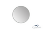 24" Round White Mirror