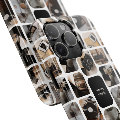 Retro Collage Phone Case - You Are Valued, Durable Protection for Your Device, Thoughtful Gift for Friends & Family, Perfect for Any [...]